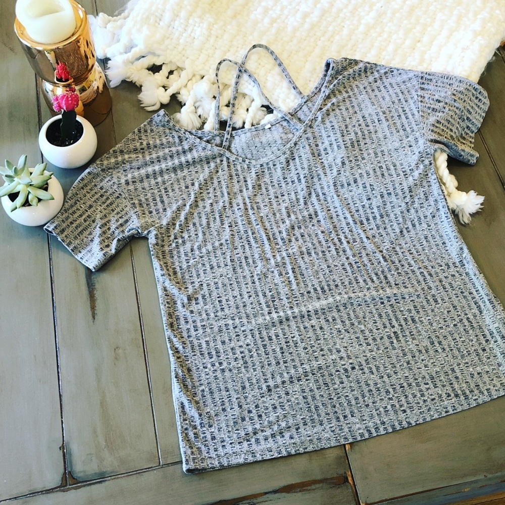 Boutique Style Gray Top